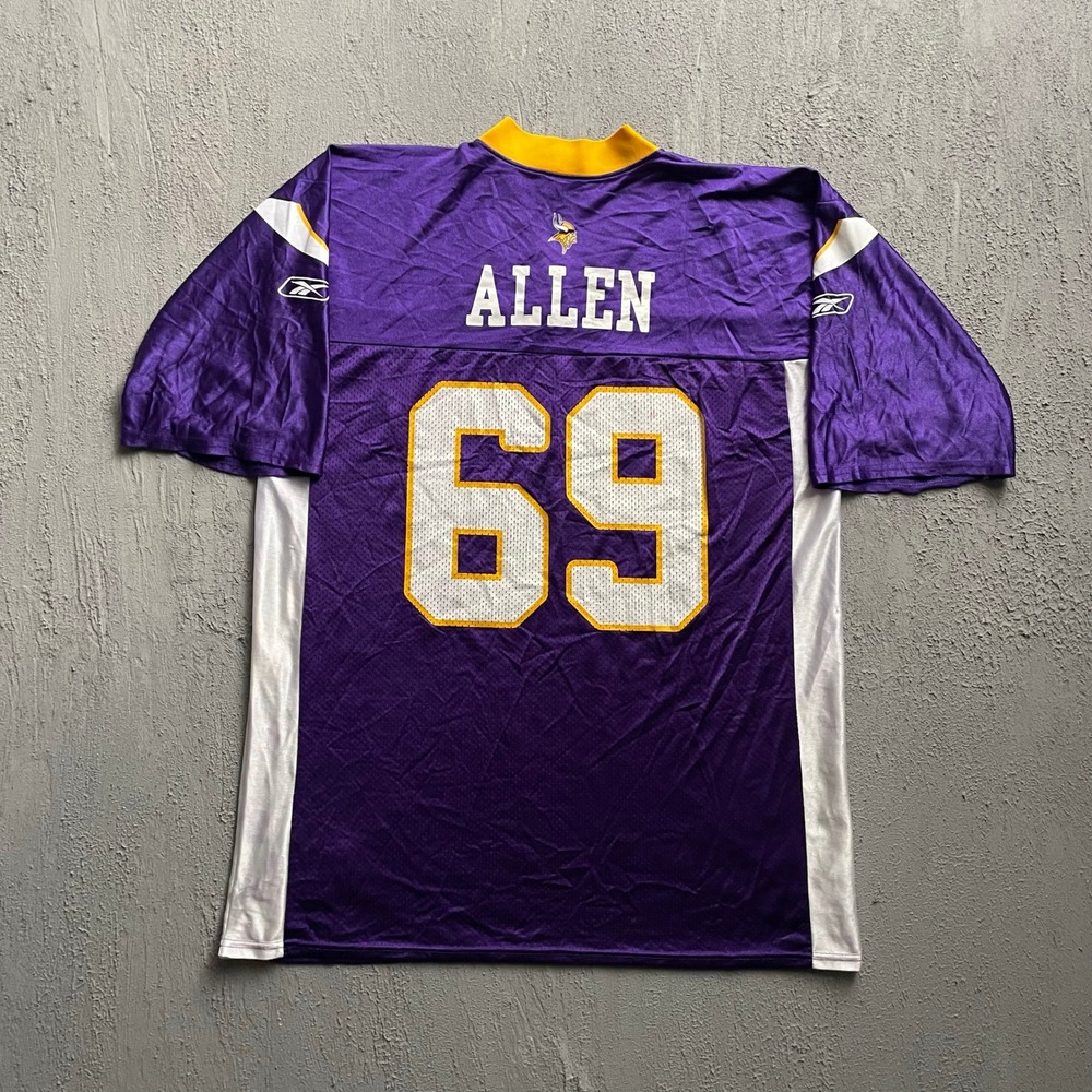Vintage Jared Allen Minnesota Vikings Jersey Mens Large Purple 2000s Reebok